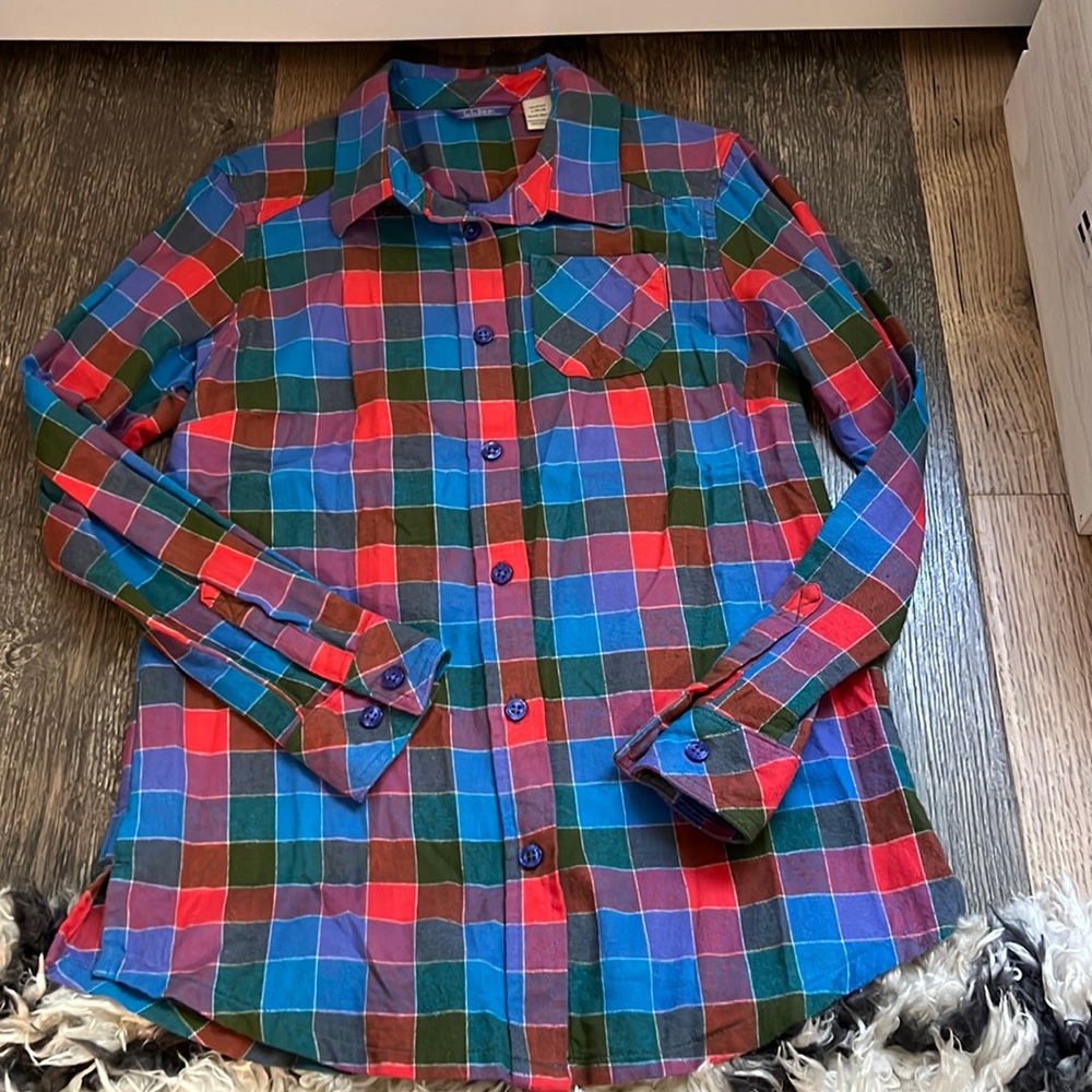 Plaid Kids Button Down